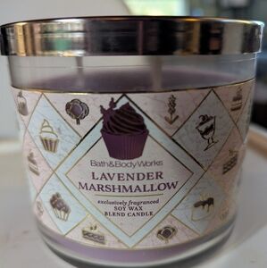 Bath & Body Works Lavender Marshmallow Candle - Purple